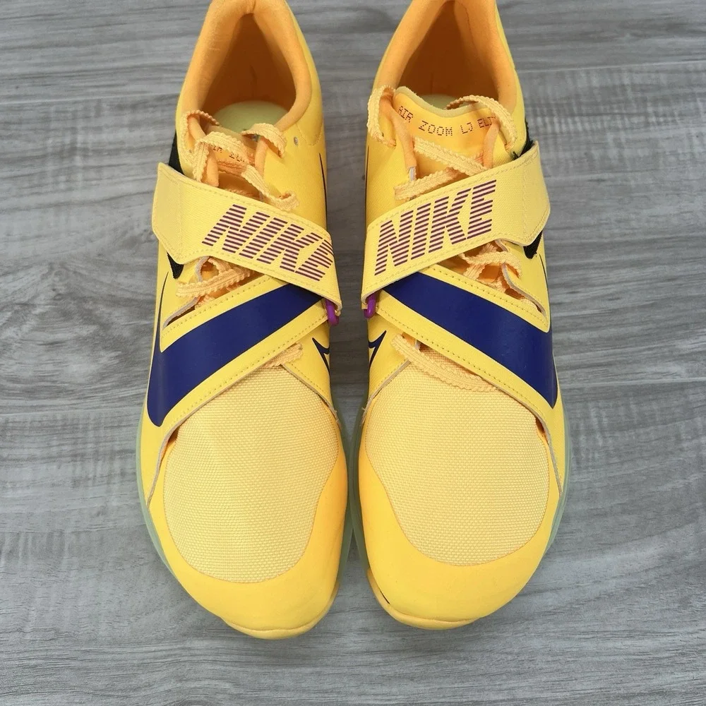 NEW Nike Air Zoom LJ Elite Long Jump Yellow Track Shoes nby FZ9326-800 Men's 10